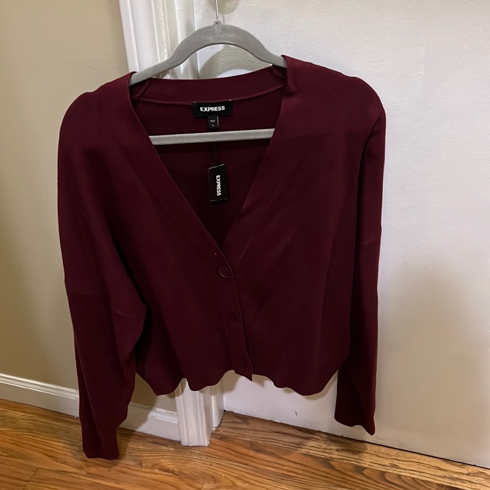 NWT express plum cardigan